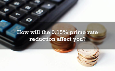 How will the 0.15% prime rate reduction affect you?