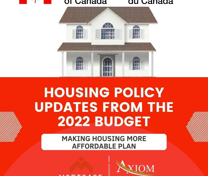 Housing Policy Updates from the 2022 Budget by the Government of Canada